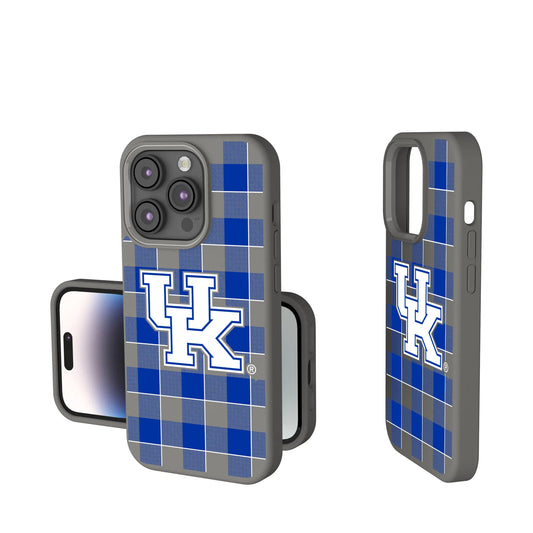University of Kentucky Wildcats Plaid Soft Touch Phone Case for Apple iPhone