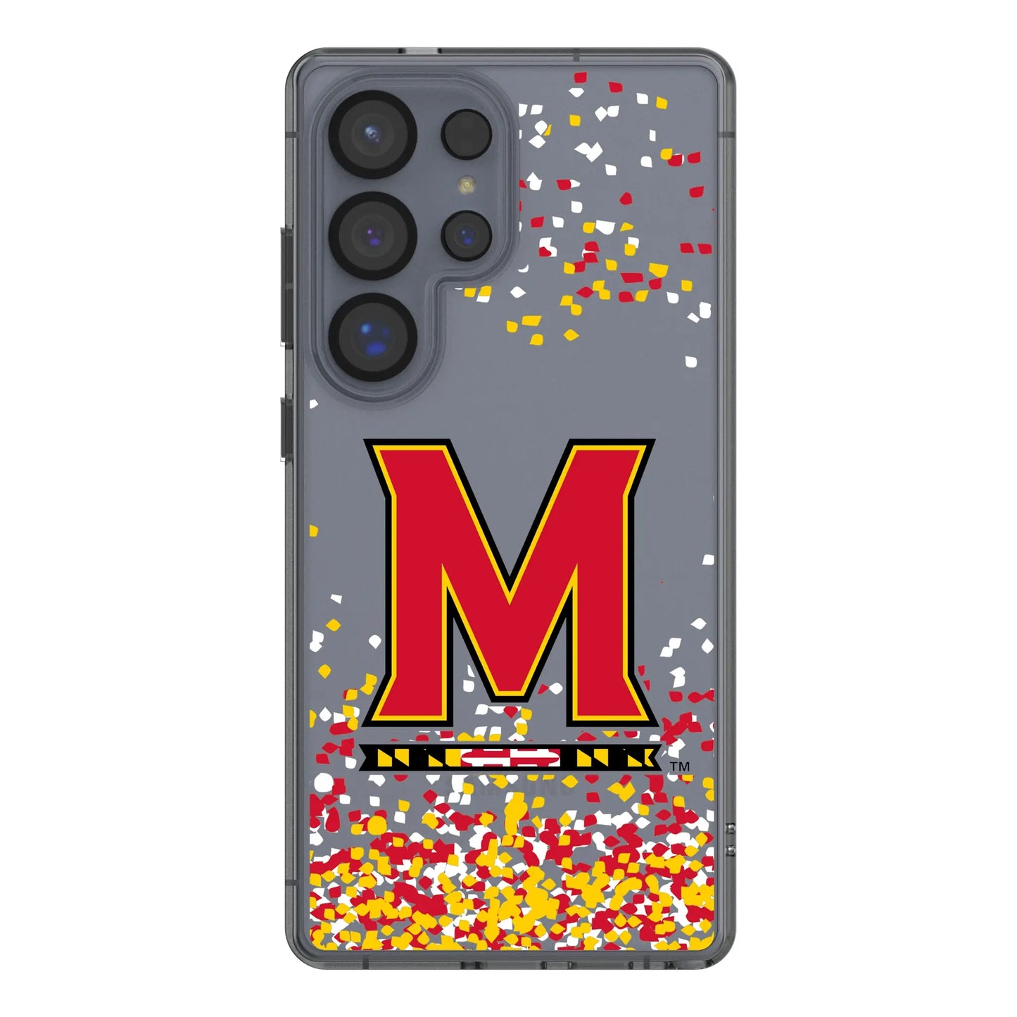 University of Maryland Terrapins Confetti Clear Phone Case for Samsung Galaxy