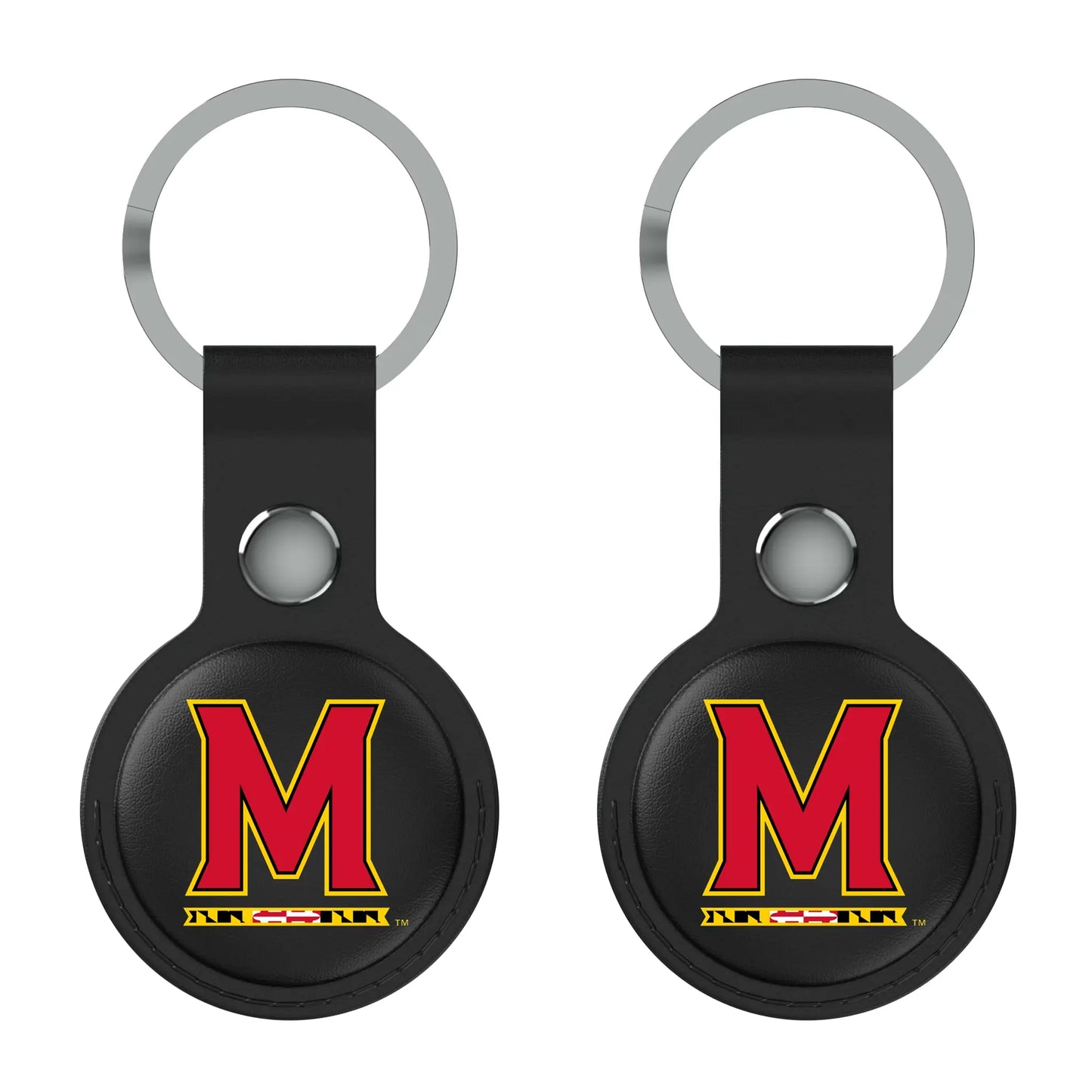 University of Maryland Terrapins Insignia Black Airtag Holder 2-Pack