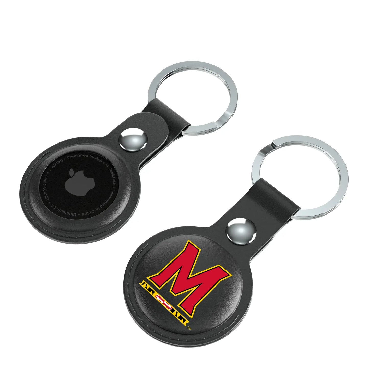 University of Maryland Terrapins Insignia Black Airtag Holder 2-Pack