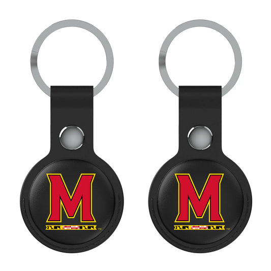 University of Maryland Terrapins Insignia Black Airtag Holder 2-Pack