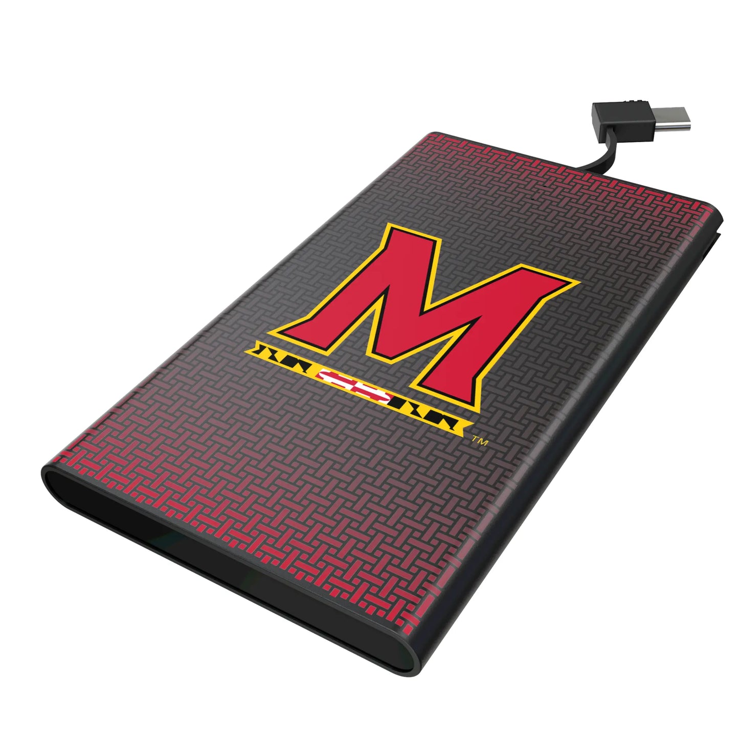 University of Maryland Terrapins Linen 5000mAh Flat Powerbank