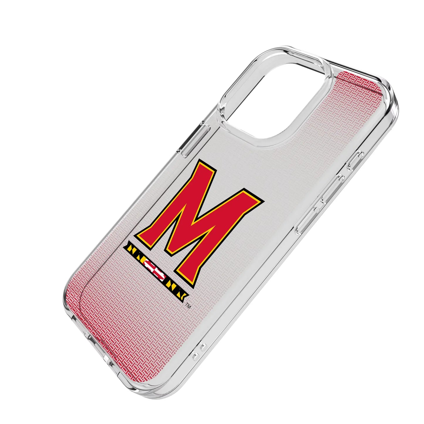 University of Maryland Terrapins Linen Clear Phone Case for Apple iPhone