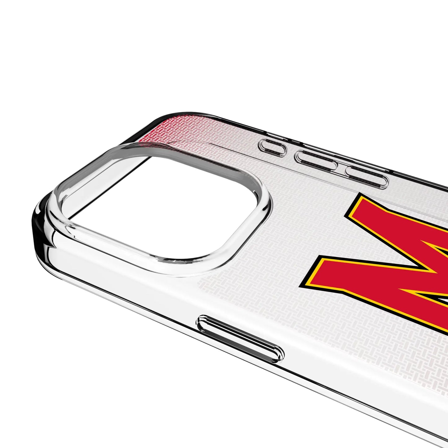 University of Maryland Terrapins Linen Clear Phone Case for Apple iPhone
