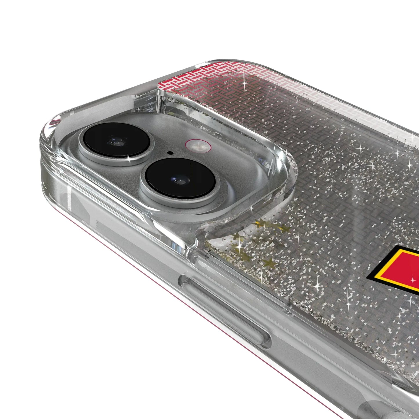 University of Maryland Terrapins Linen Glitter Phone Case for Apple iPhone