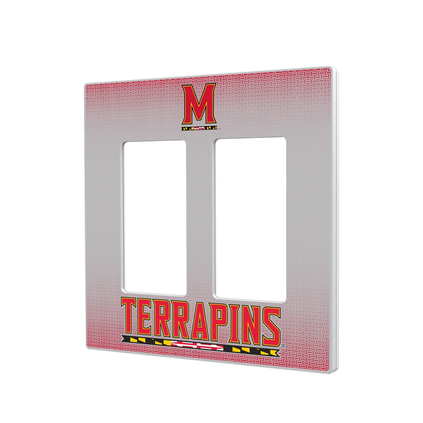 University of Maryland Terrapins Linen Hidden-Screw Light Switch Plate