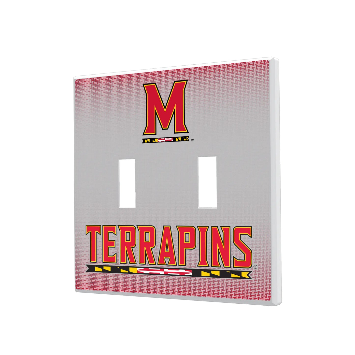 University of Maryland Terrapins Linen Hidden-Screw Light Switch Plate