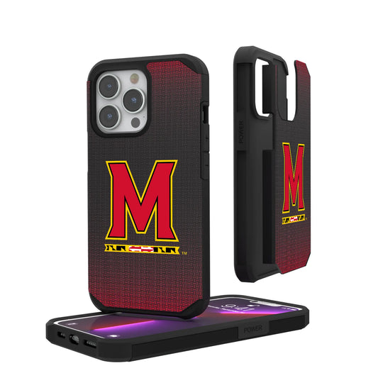 University of Maryland Terrapins Linen Rugged Phone Case for Apple iPhone
