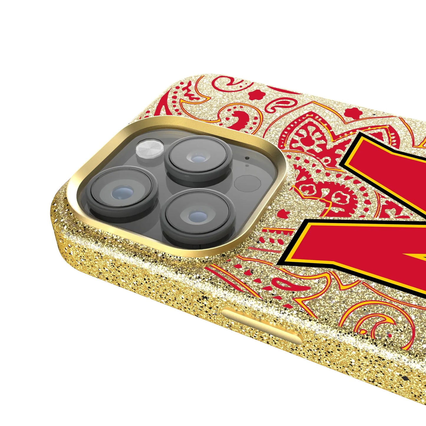 University of Maryland Terrapins Paisley Bling Phone Case for Apple iPhone