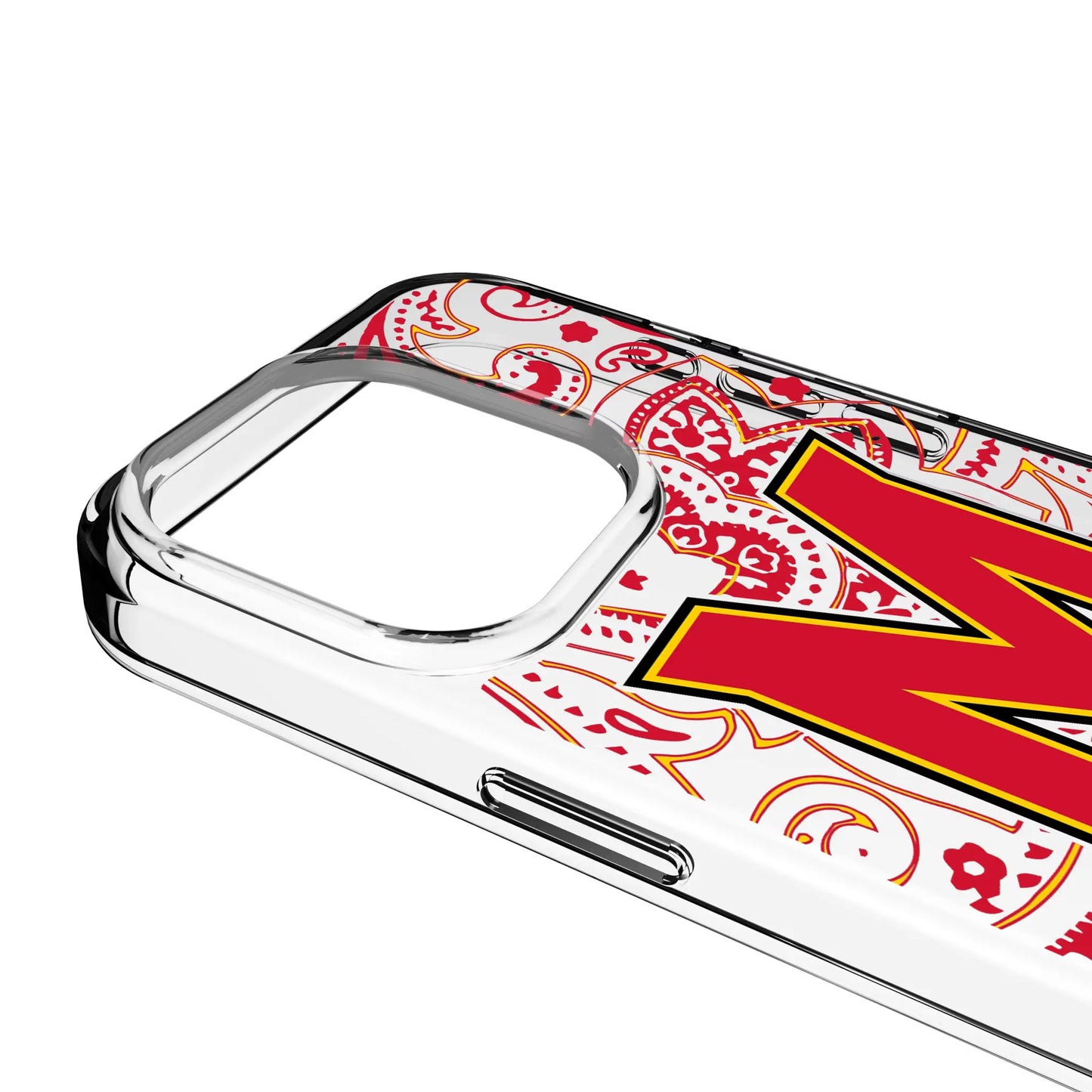 University of Maryland Terrapins Paisley Clear Phone Case for Apple iPhone