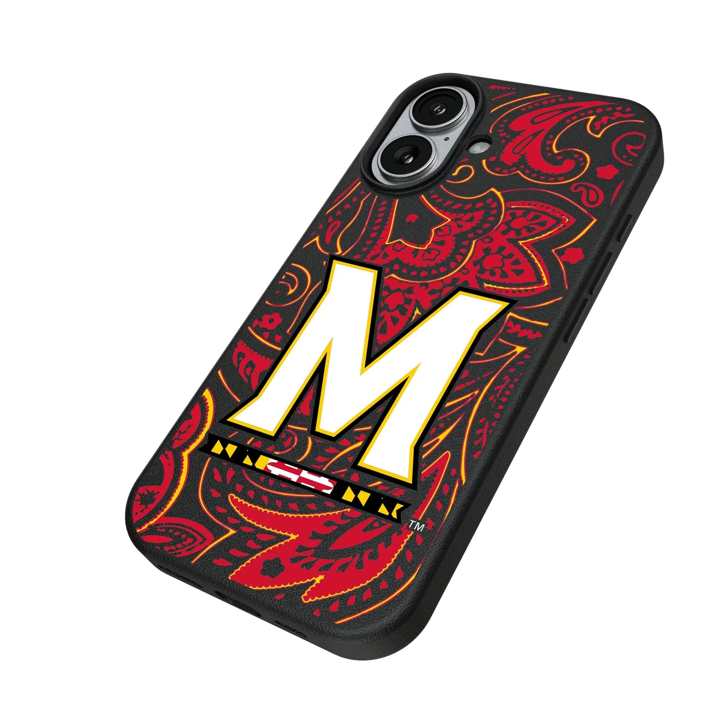 University of Maryland Terrapins Paisley MagSafe Compatible Phone Case for Apple iPhone