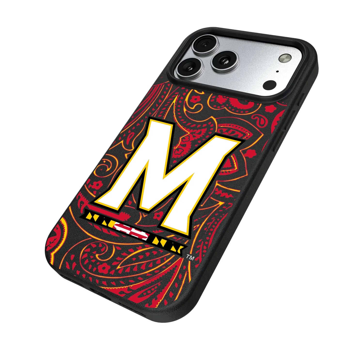 University of Maryland Terrapins Paisley MagSafe Compatible Phone Case for Apple iPhone