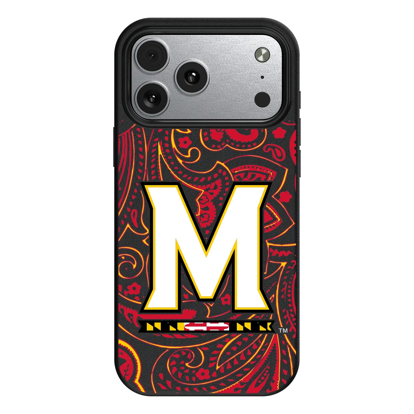 University of Maryland Terrapins Paisley MagSafe Compatible Phone Case for Apple iPhone