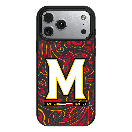 University of Maryland Terrapins Paisley MagSafe Compatible Phone Case for Apple iPhone