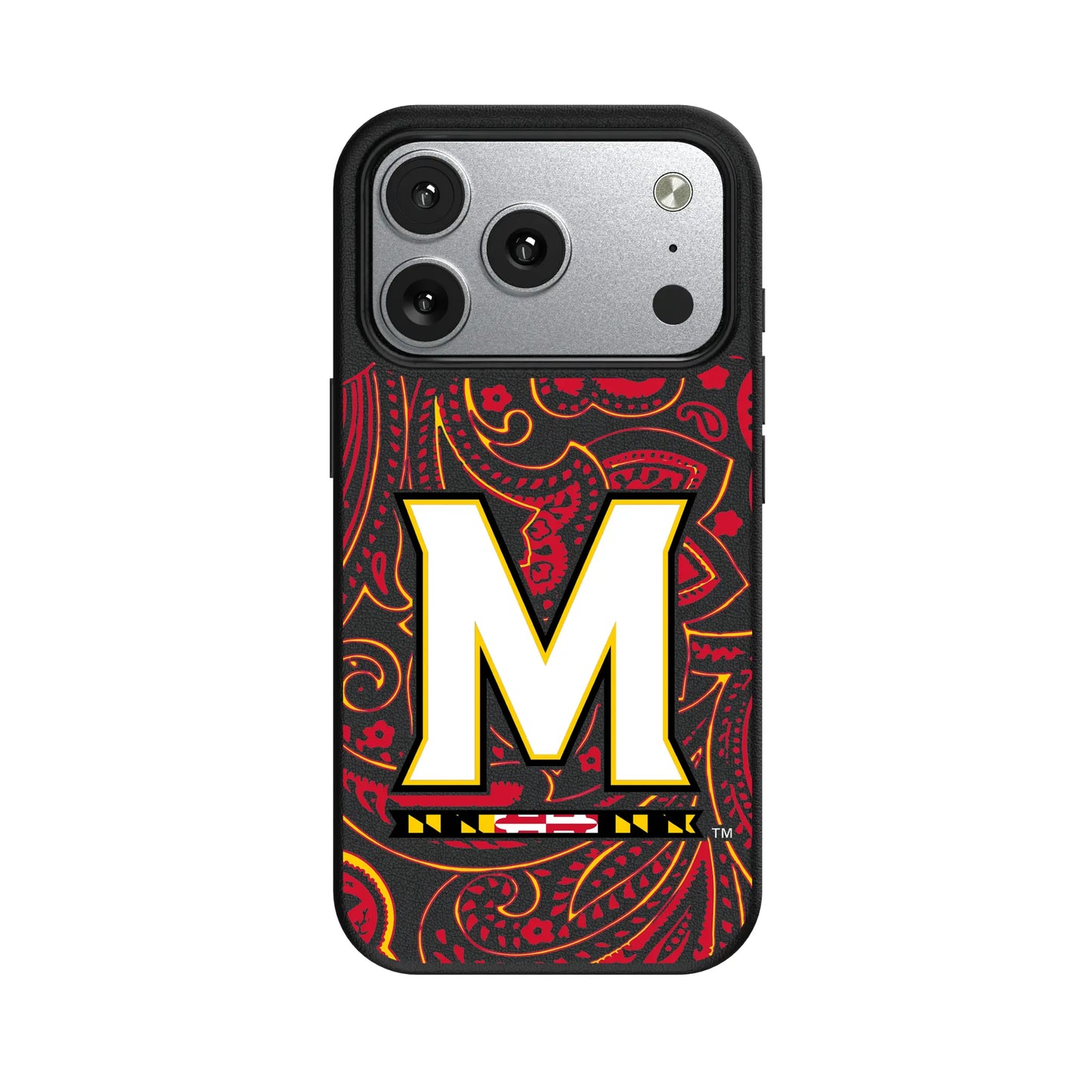 University of Maryland Terrapins Paisley MagSafe Compatible Phone Case for Apple iPhone