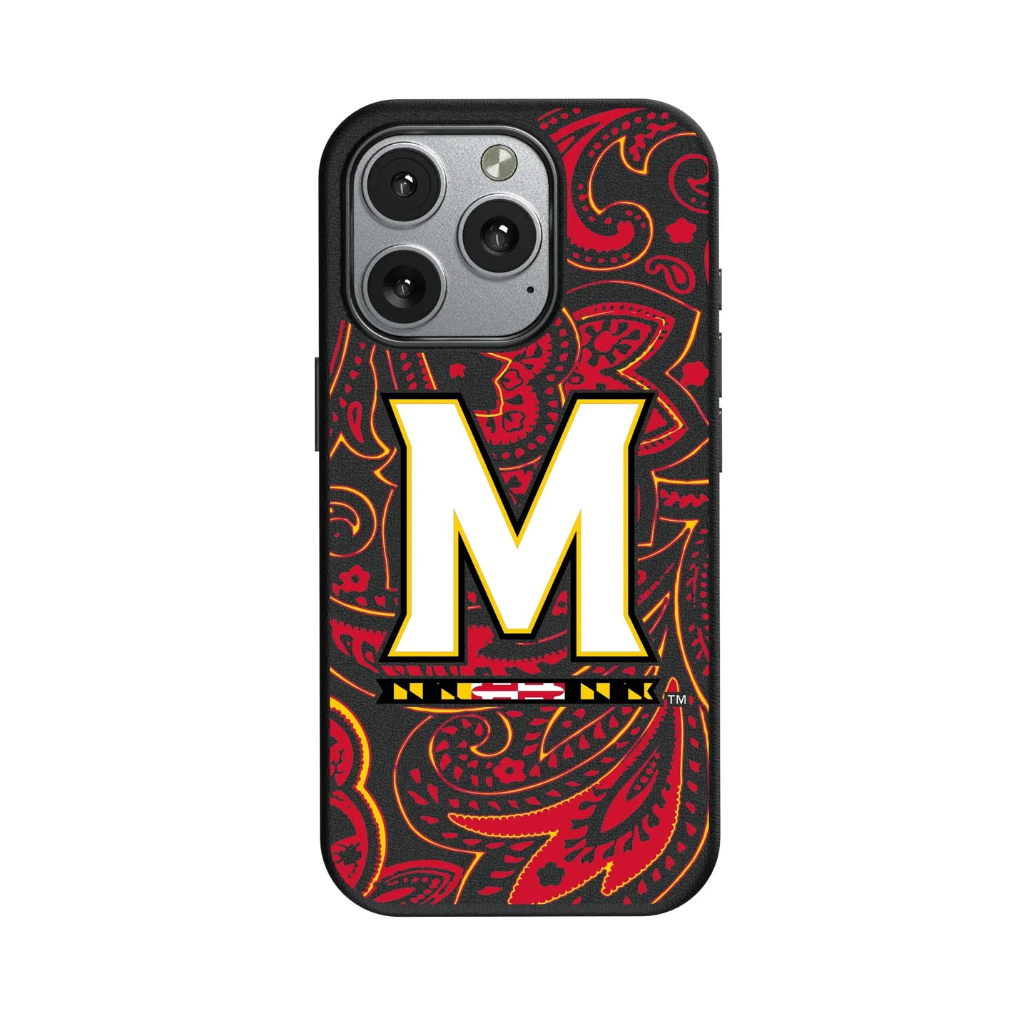 University of Maryland Terrapins Paisley MagSafe Compatible Phone Case for Apple iPhone