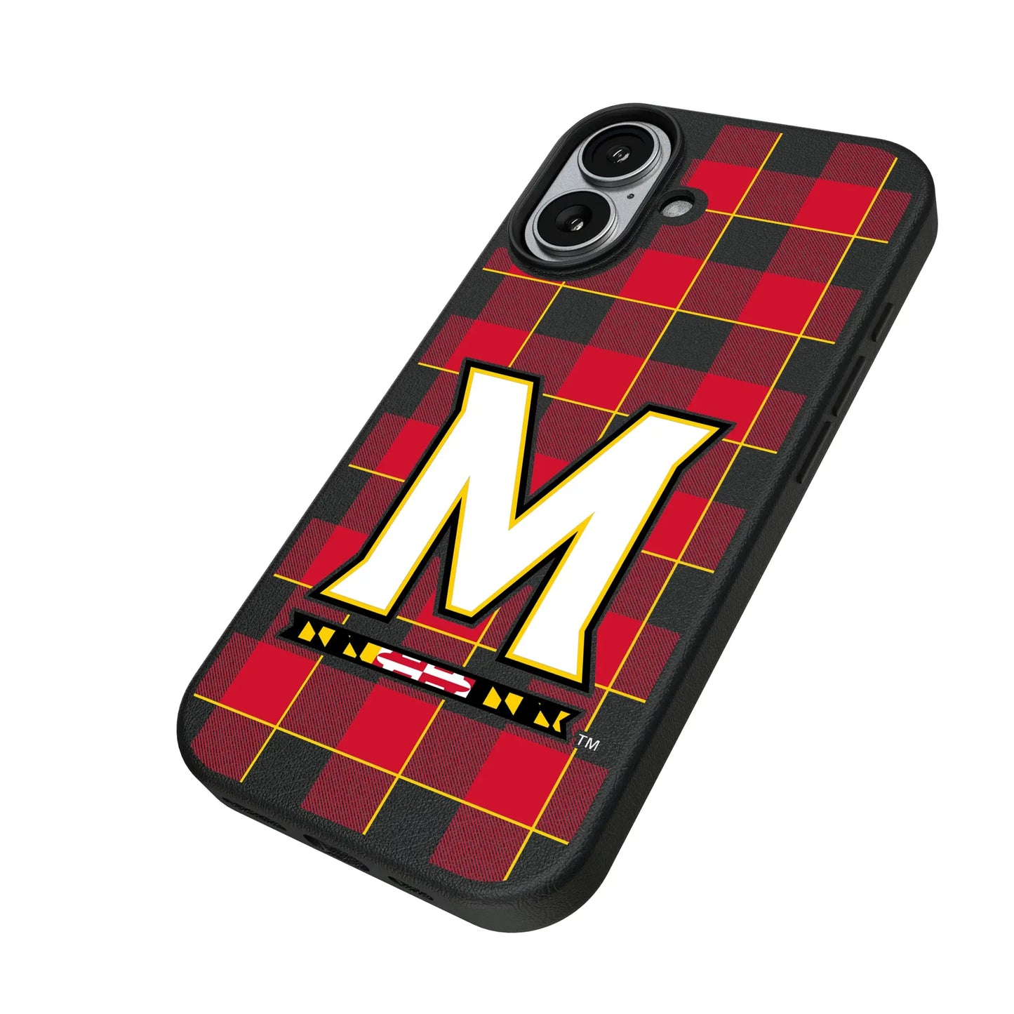 University of Maryland Terrapins Plaid MagSafe Compatible Phone Case for Apple iPhone