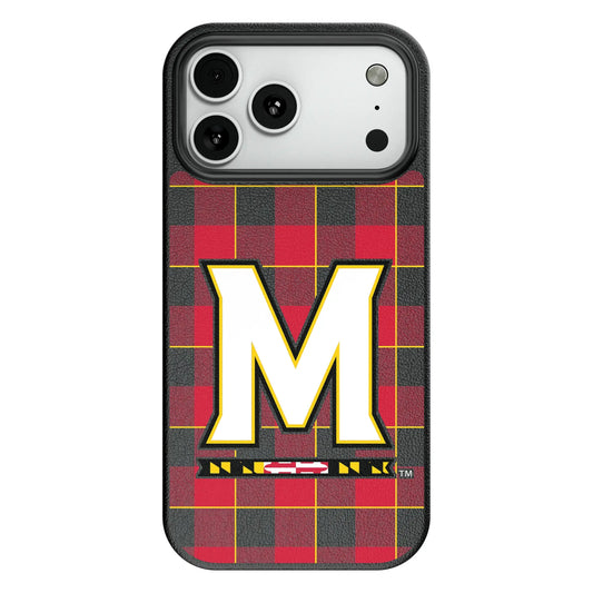 University of Maryland Terrapins Plaid MagSafe Compatible Phone Case for Apple iPhone