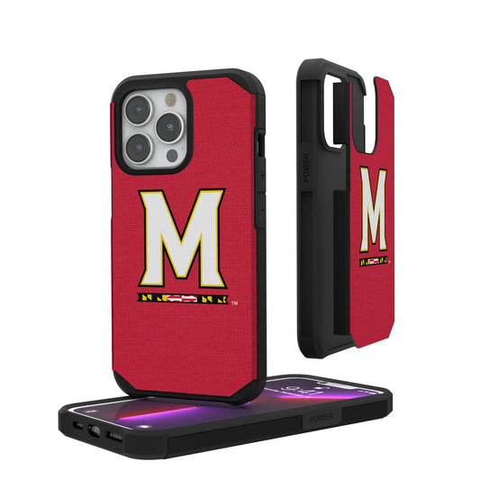 University of Maryland Terrapins Solid Rugged Phone Case for Apple iPhone