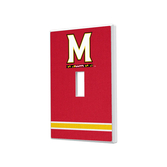 University of Maryland Terrapins Stripe Hidden-Screw Light Switch Plate