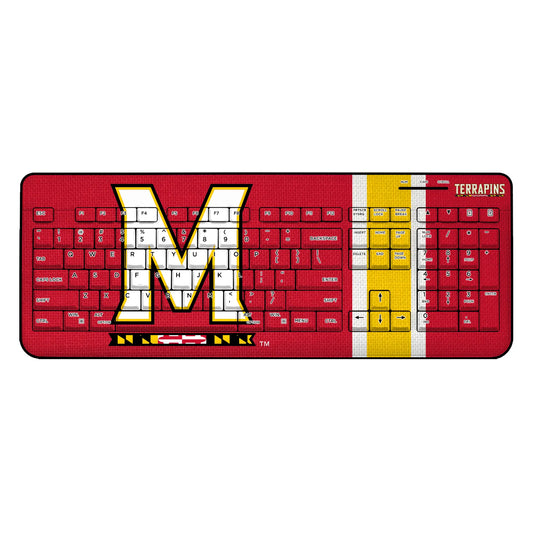 University of Maryland Terrapins Stripe Wireless USB Keyboard
