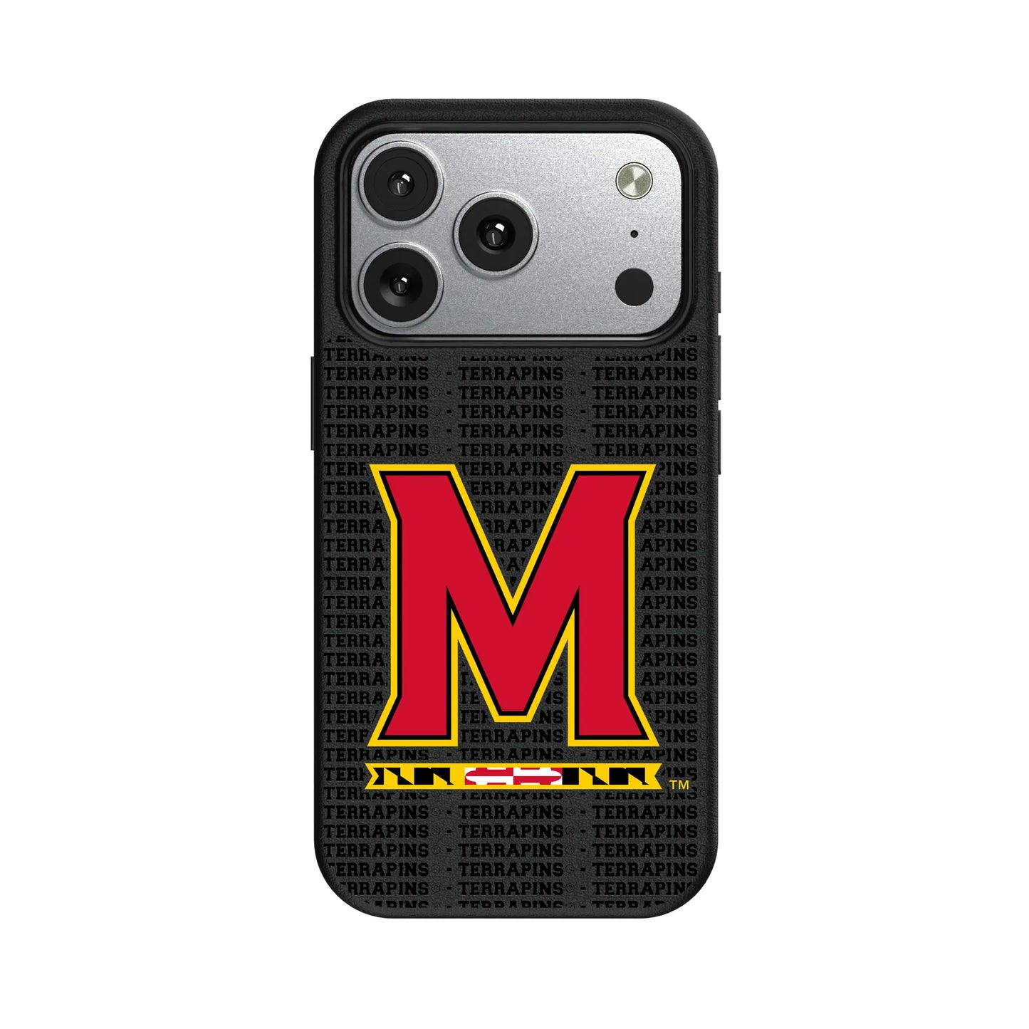 University of Maryland Terrapins Text Backdrop MagSafe Compatible Phone Case for Apple iPhone
