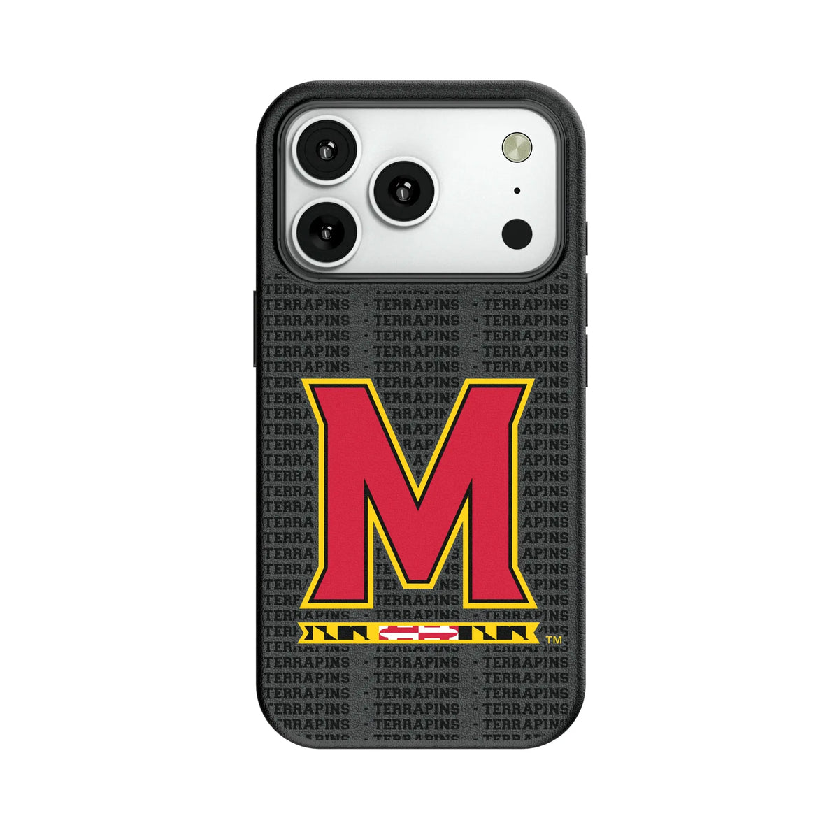 University of Maryland Terrapins Text Backdrop MagSafe Compatible Phone Case for Apple iPhone
