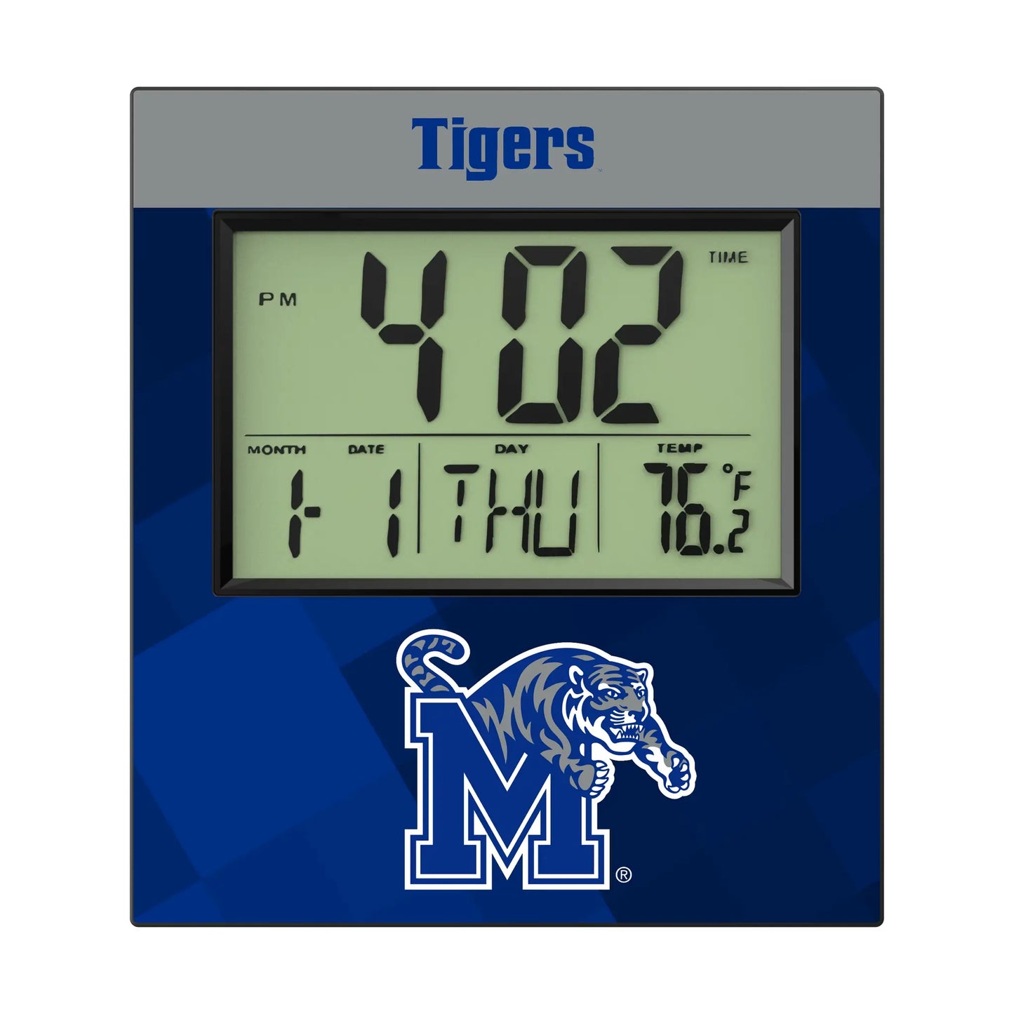 University of Memphis Tigers Color Block Wall Clock