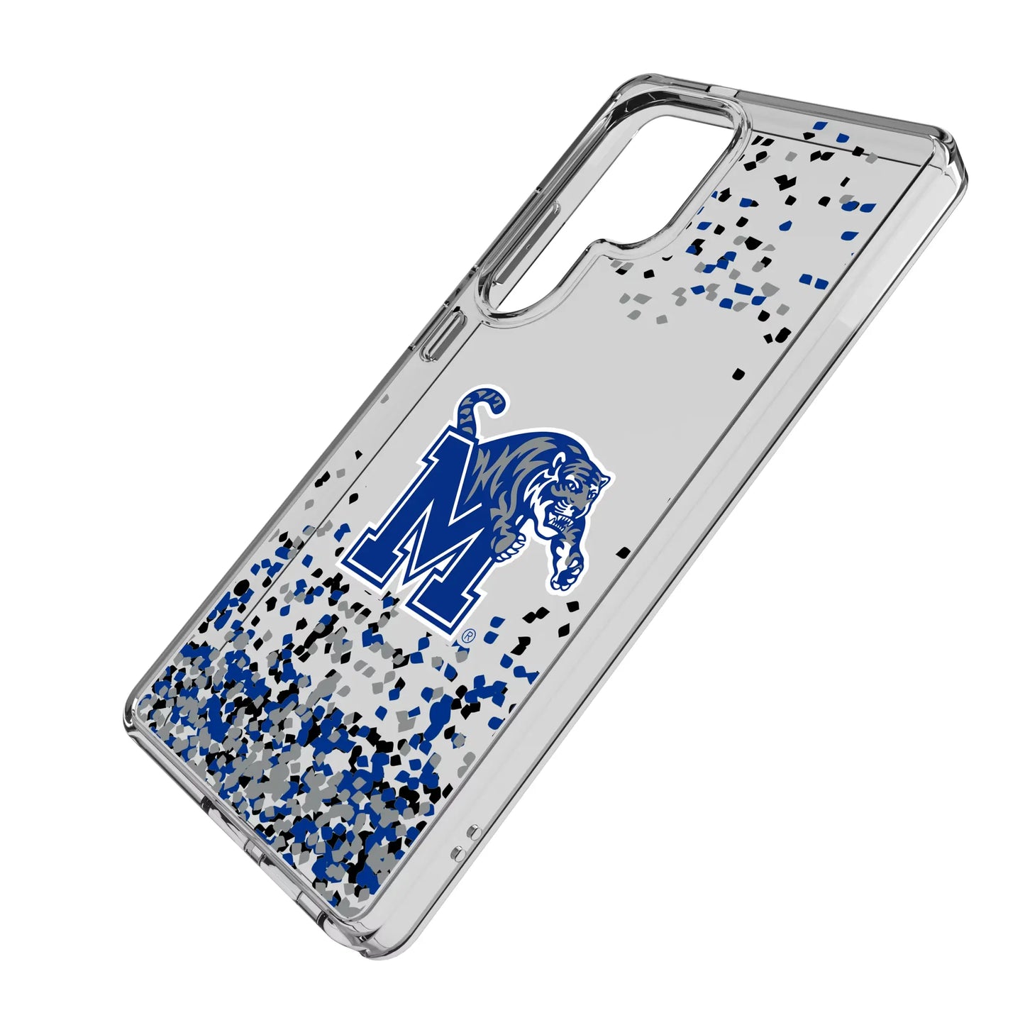 University of Memphis Tigers Confetti Clear Phone Case for Samsung Galaxy