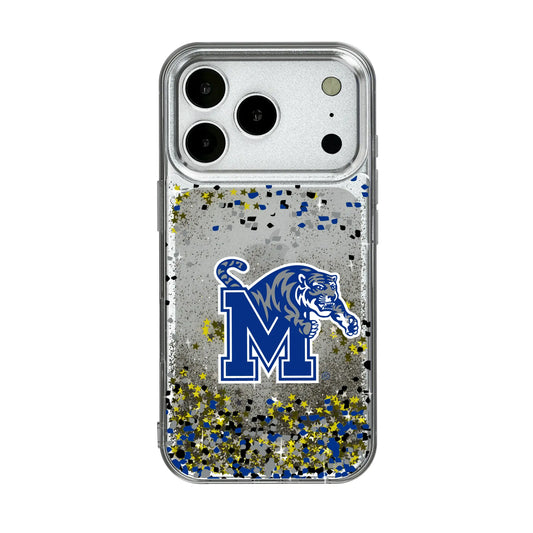 University of Memphis Tigers Confetti Glitter Phone Case for Apple iPhone