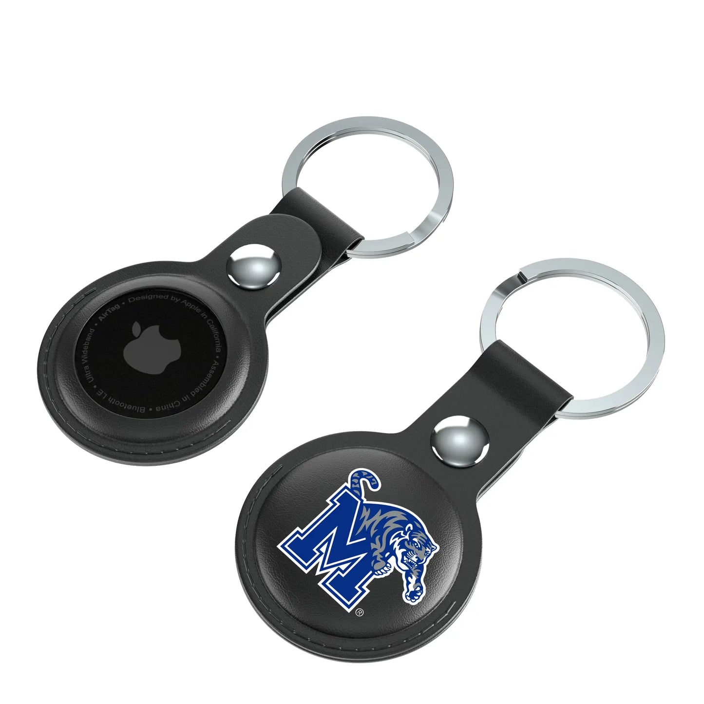 University of Memphis Tigers Insignia Black Airtag Holder 2-Pack