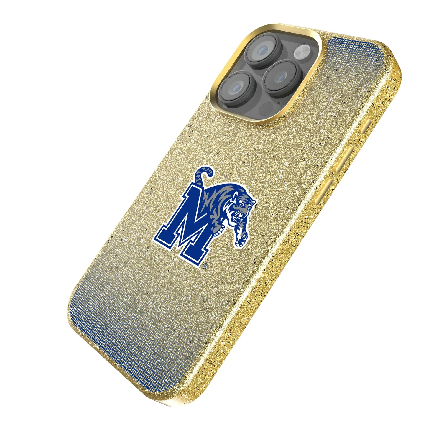 University of Memphis Tigers Linen Bling Phone Case for Apple iPhone