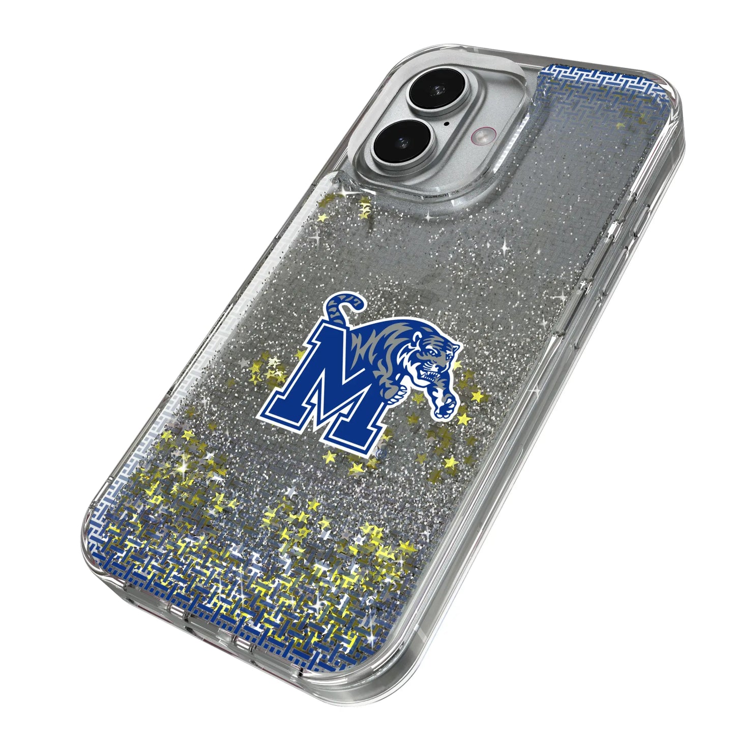 University of Memphis Tigers Linen Glitter Phone Case for Apple iPhone