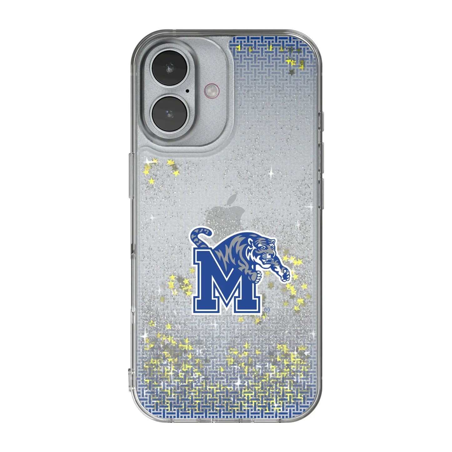 University of Memphis Tigers Linen Glitter Phone Case for Apple iPhone
