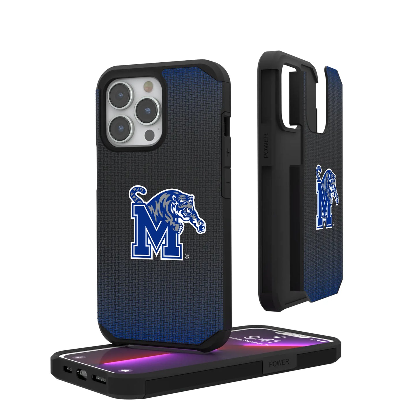 University of Memphis Tigers Linen Rugged Phone Case for Apple iPhone