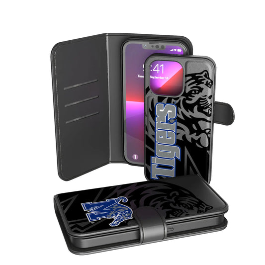 University of Memphis Tigers Monocolor Tilt Wallet Phone Case for Apple iPhone