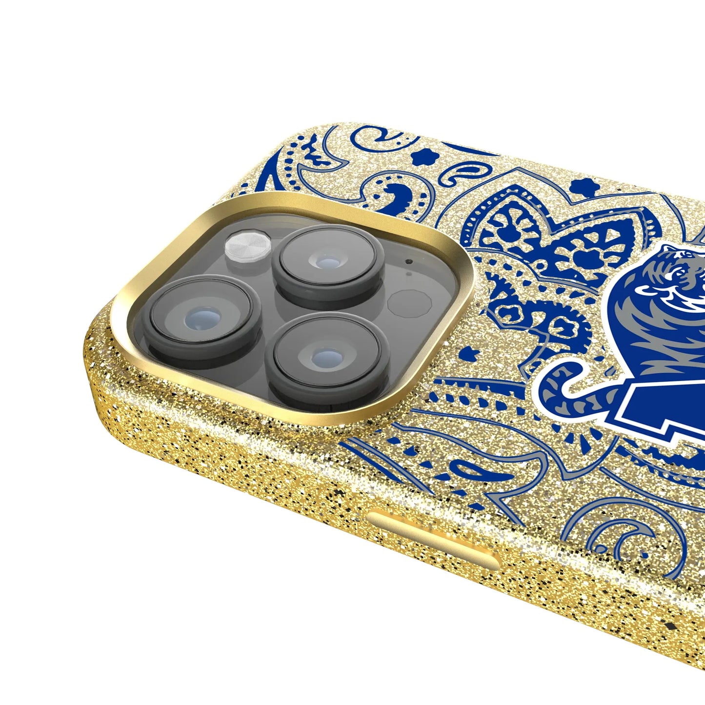 University of Memphis Tigers Paisley Bling Phone Case for Apple iPhone