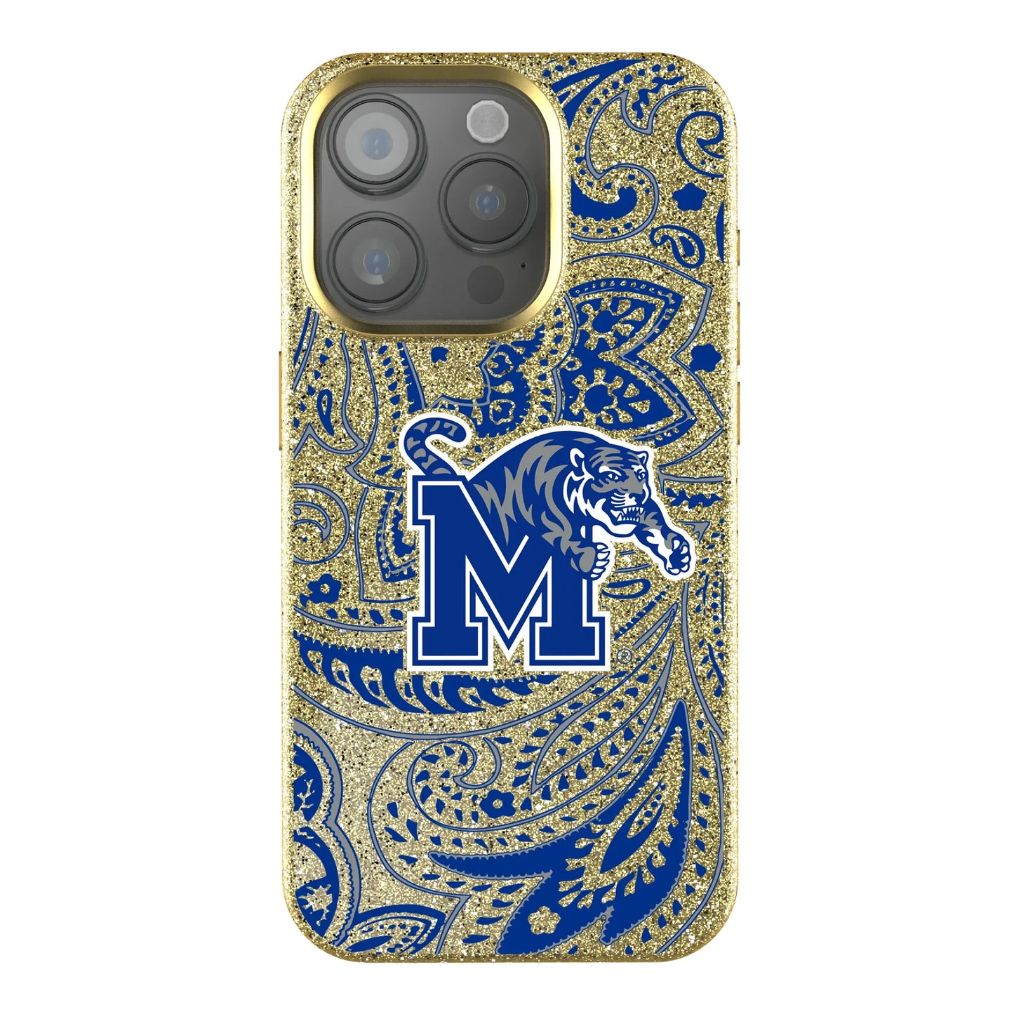 University of Memphis Tigers Paisley Bling Phone Case for Apple iPhone