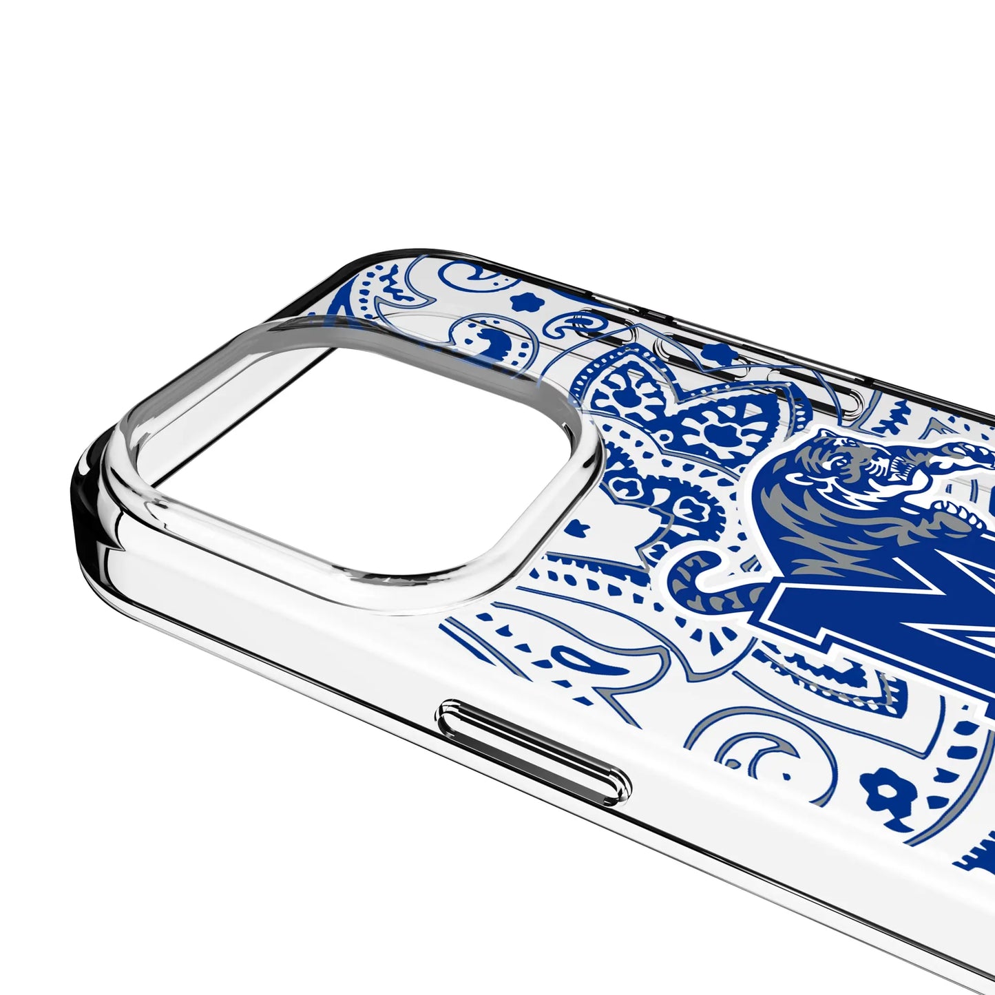 University of Memphis Tigers Paisley Clear Phone Case for Apple iPhone