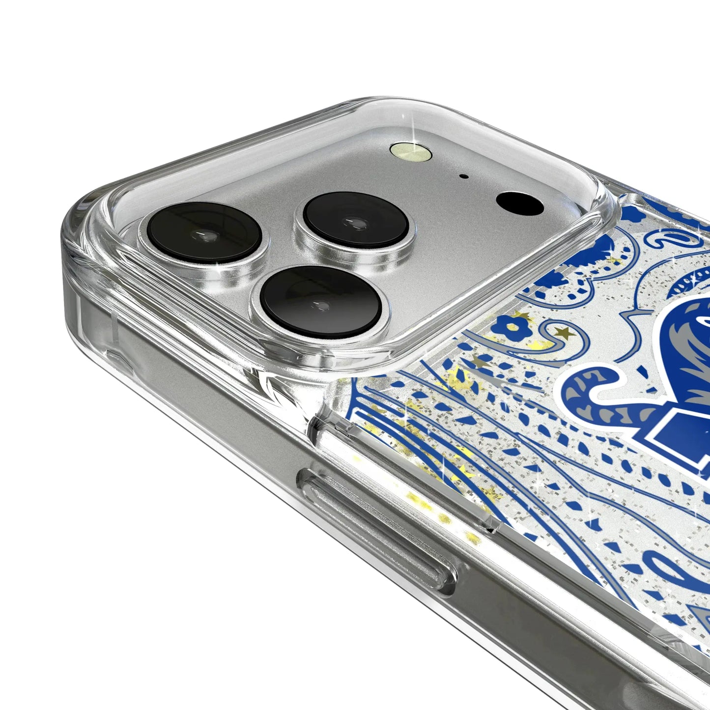 University of Memphis Tigers Paisley Glitter Phone Case for Apple iPhone
