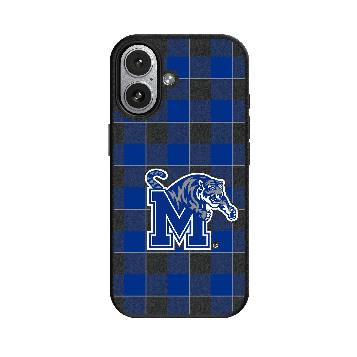 University of Memphis Tigers Plaid MagSafe Compatible Phone Case for Apple iPhone