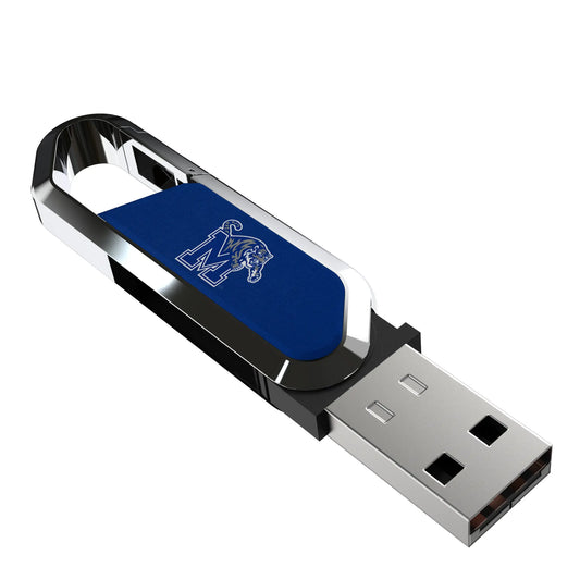 University of Memphis Tigers Solid USB 64GB Clip Style Flash Drive