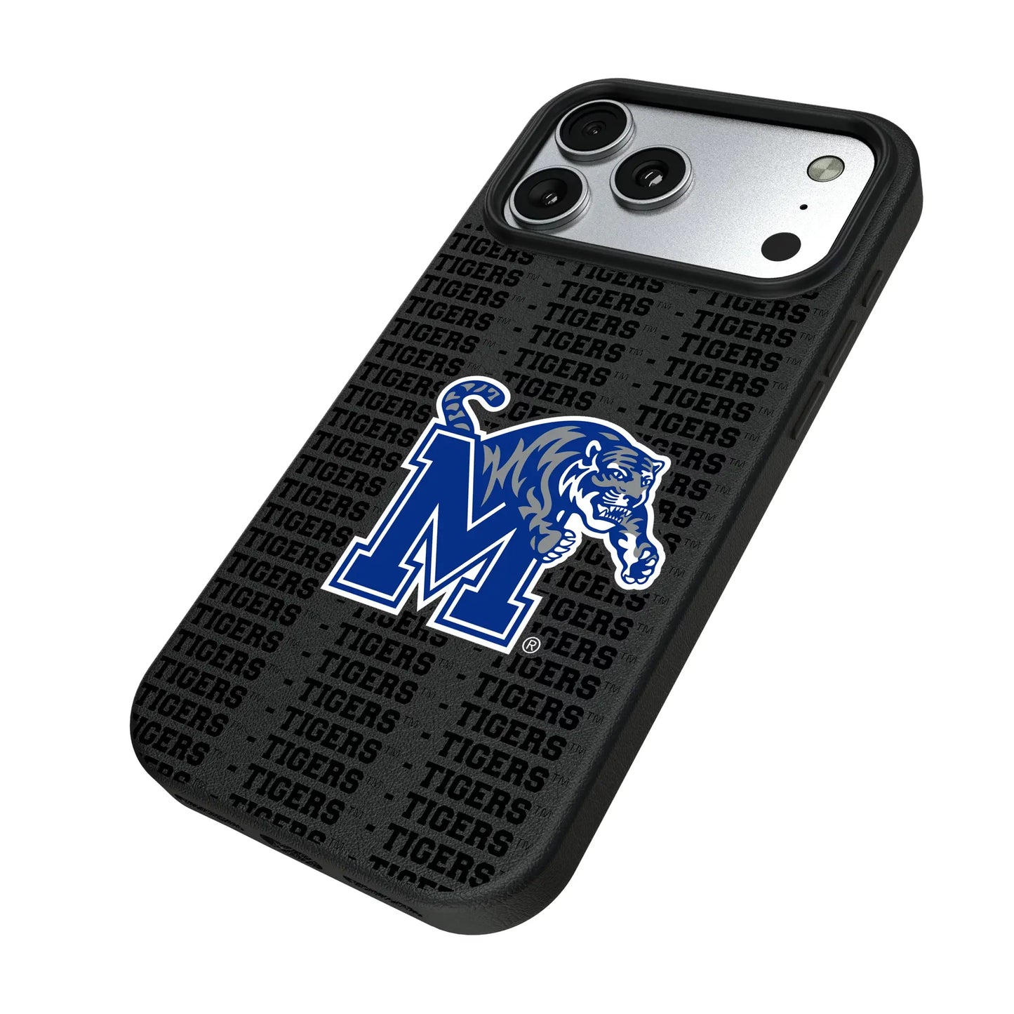 University of Memphis Tigers Text Backdrop MagSafe Compatible Phone Case for Apple iPhone