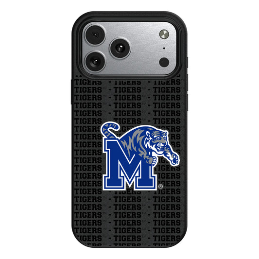 University of Memphis Tigers Text Backdrop MagSafe Compatible Phone Case for Apple iPhone