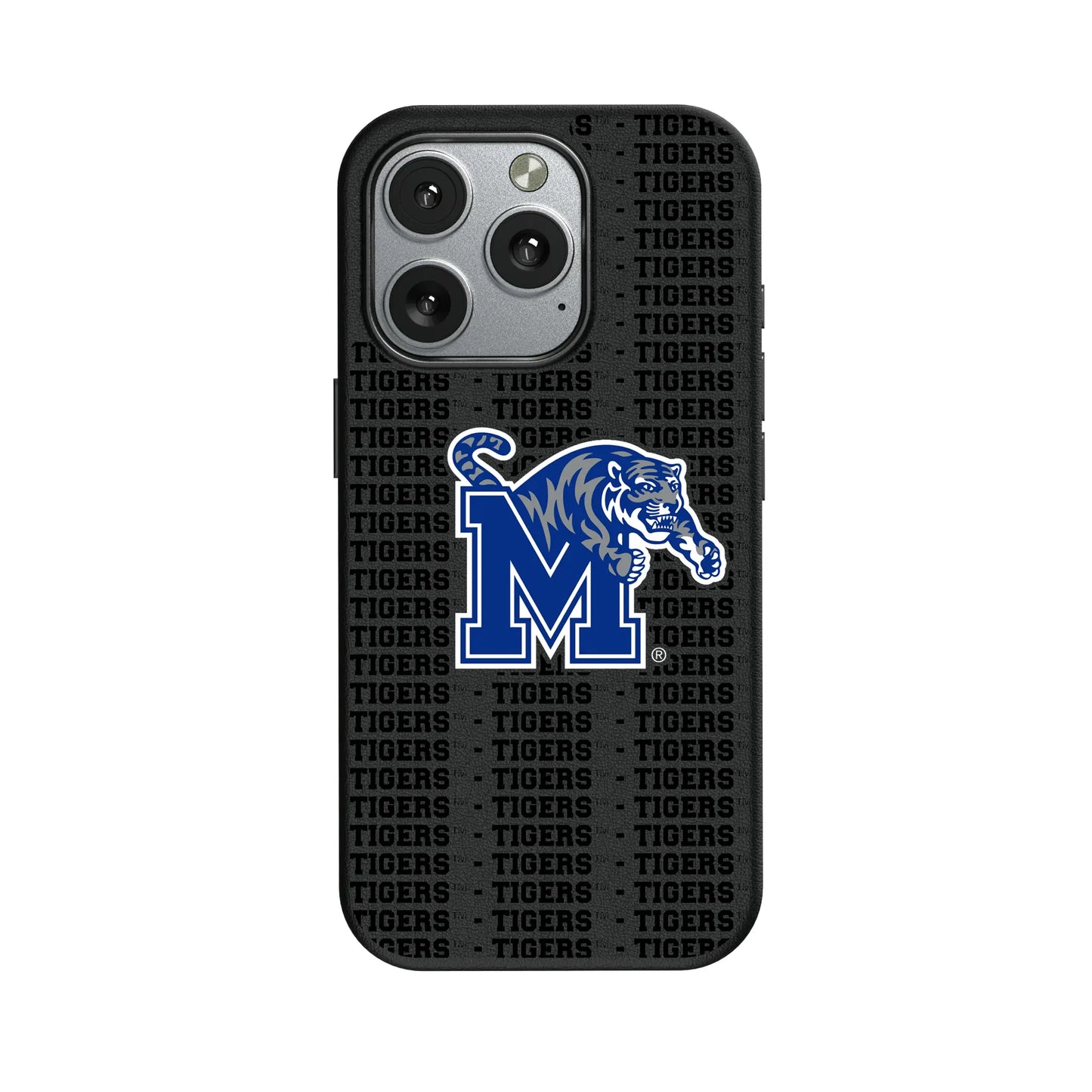 University of Memphis Tigers Text Backdrop MagSafe Compatible Phone Case for Apple iPhone