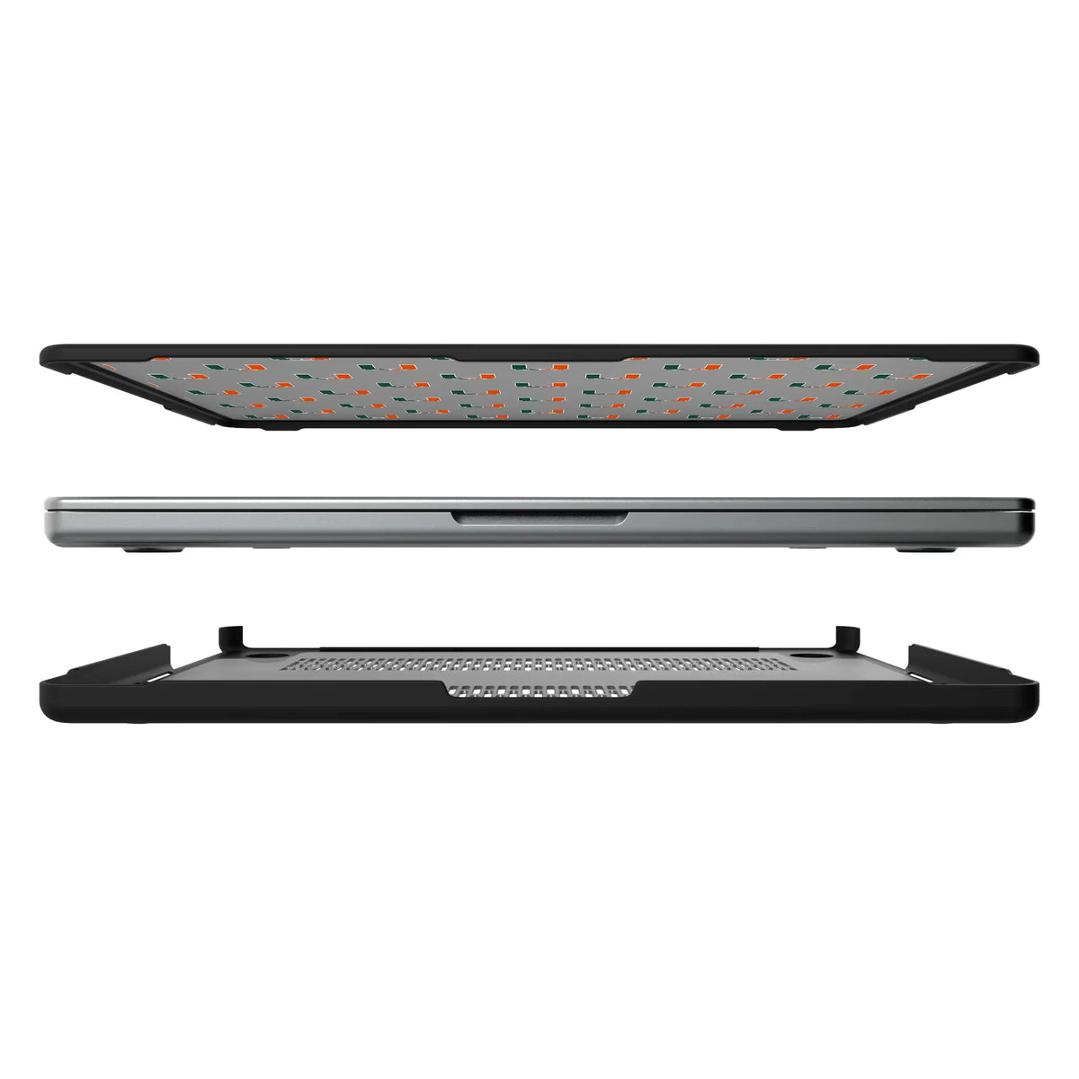 University of Miami Hurricanes Fashion Pattern Laptop Case for Apple MacBook