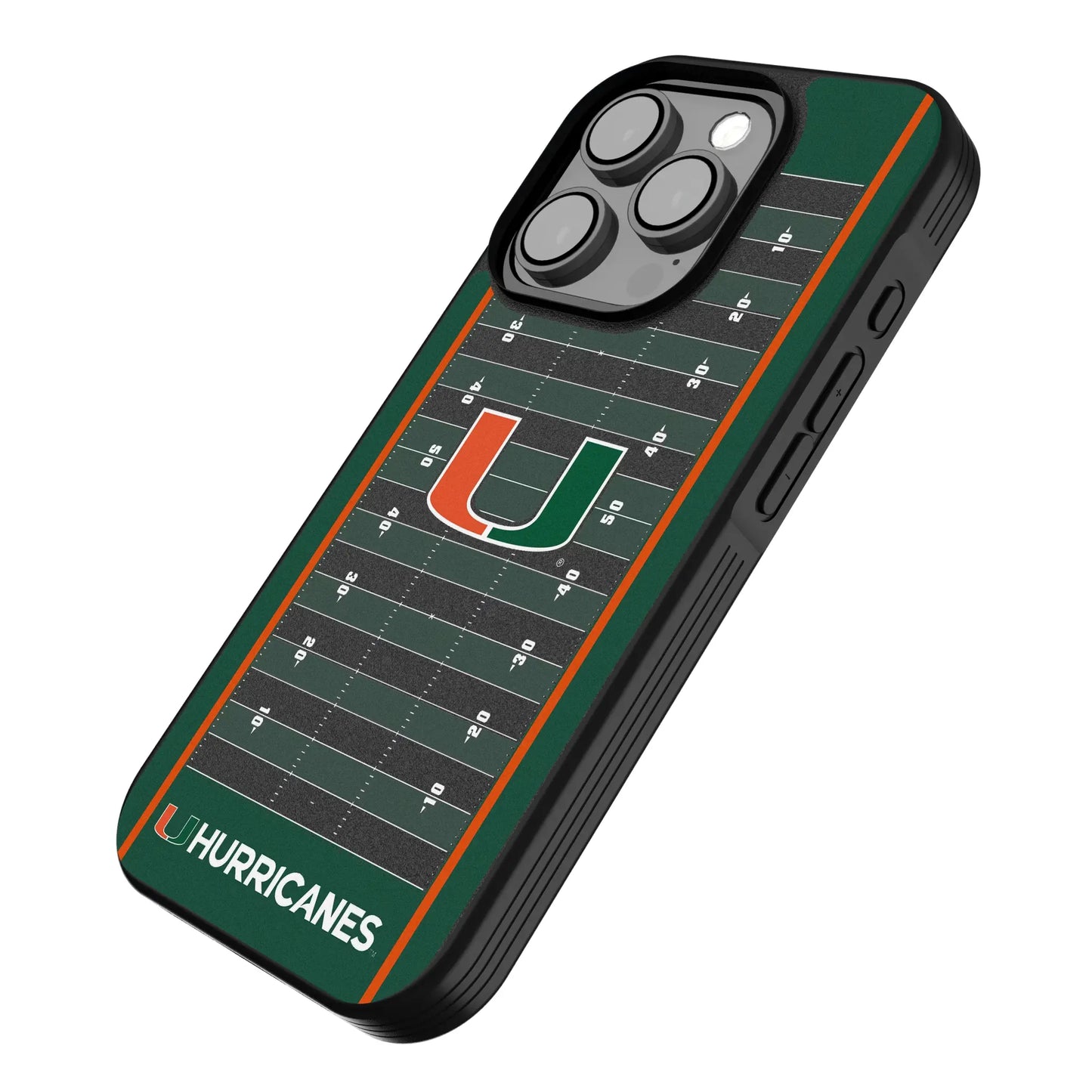 University of Miami Hurricanes Field Bump Phone Case for Apple iPhone