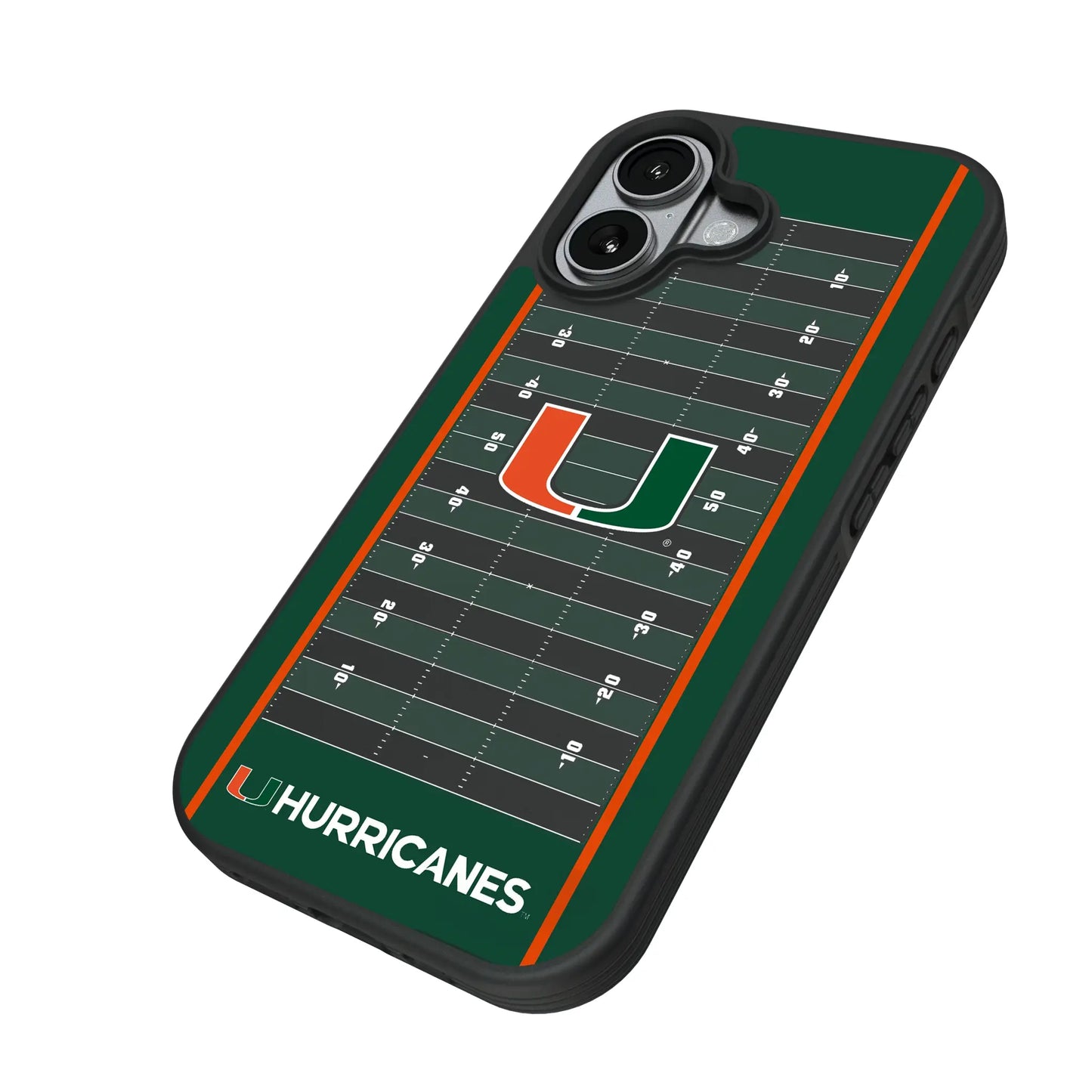 University of Miami Hurricanes Field Bump Phone Case for Apple iPhone