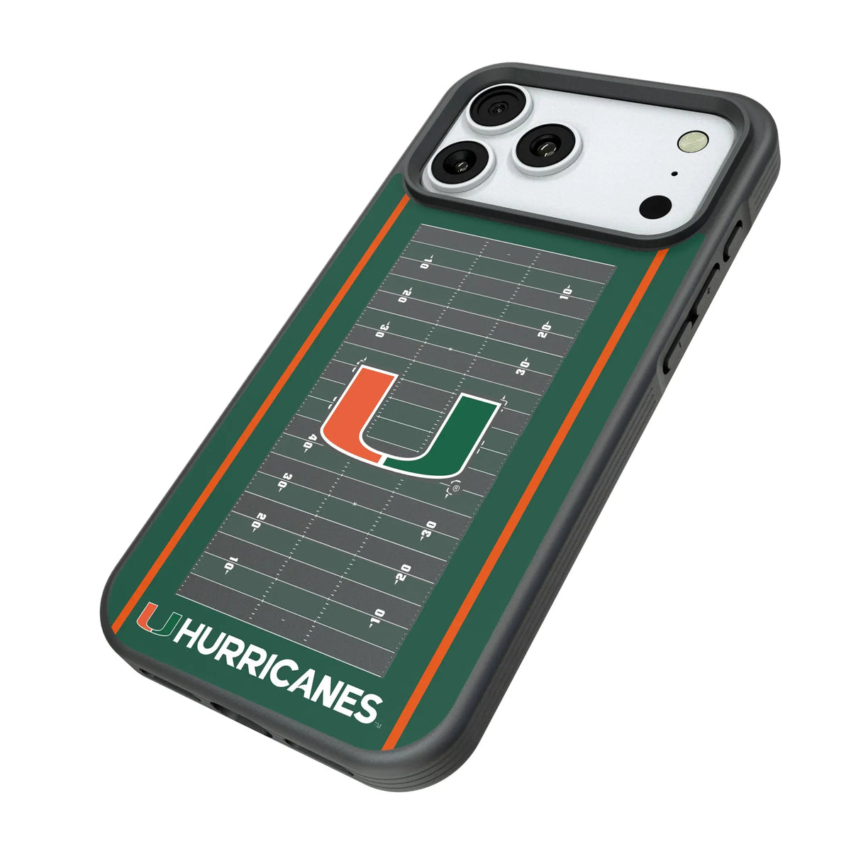University of Miami Hurricanes Field Bump Phone Case for Apple iPhone