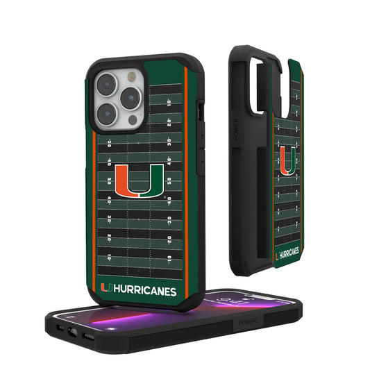 University of Miami Hurricanes Field Rugged Phone Case for Apple iPhone